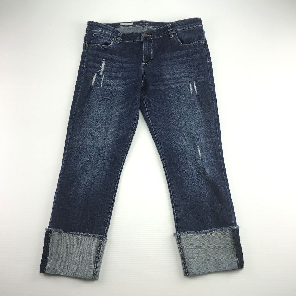 Kut From The Kloth Cameron Cuffed Crop Capri Jeans